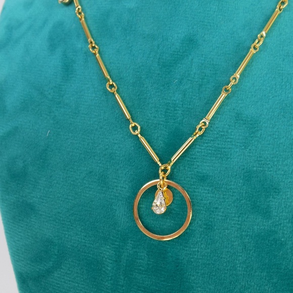 Free People Jewelry - dainty layering chain minimalist geo CZ classic